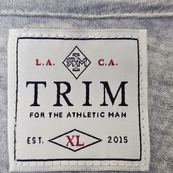 Trim Menswear Shirt Mens XL Super Soft Short Sleeve Active Casual Hand Crafted - Picture 2 of 5